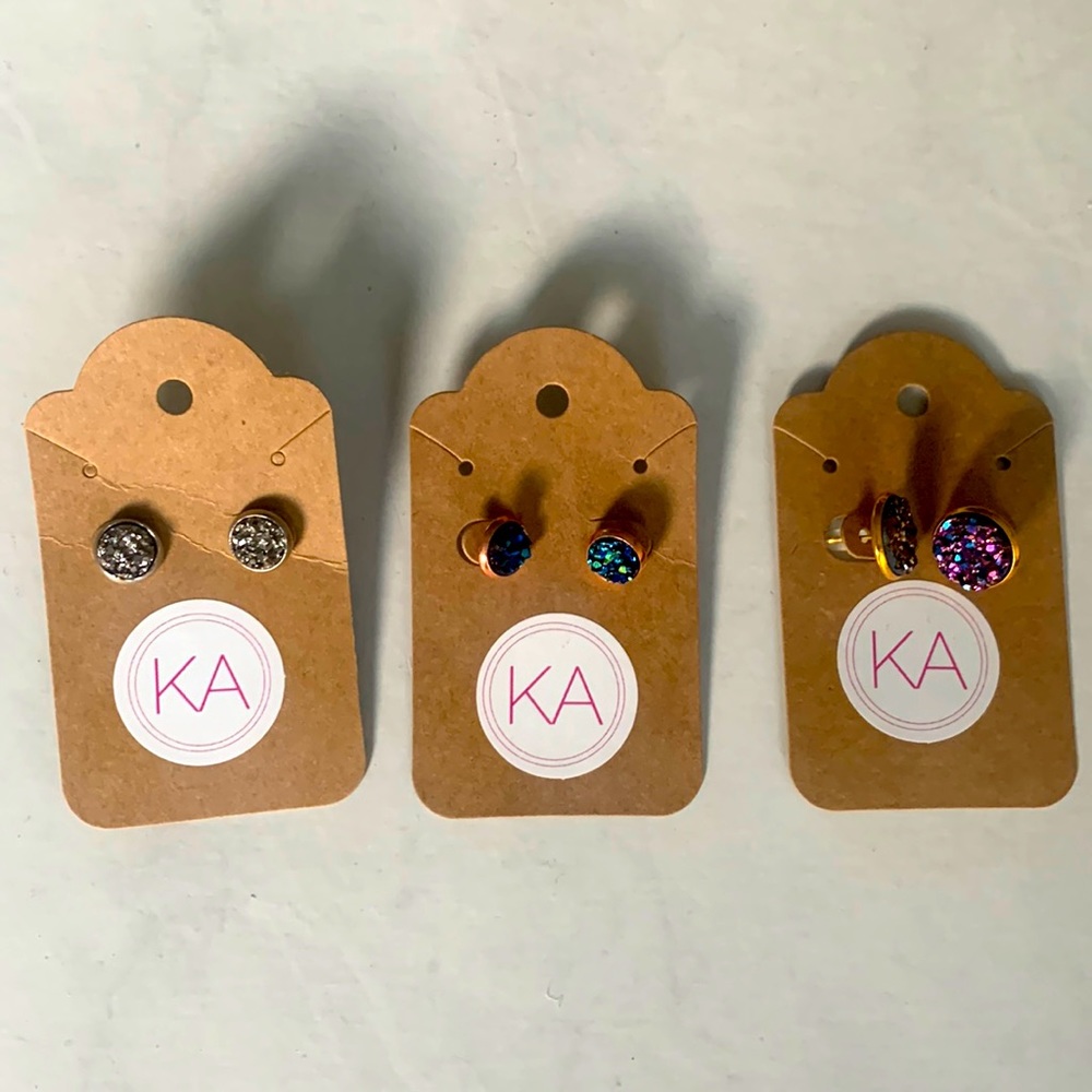 Headed Multi- Color Fashion Earrings